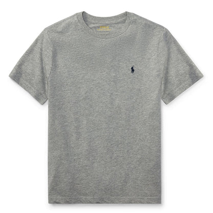 Heather Grey - Front - Ralph Lauren Childrens-Kids Polo Embroidered Logo T-Shirt