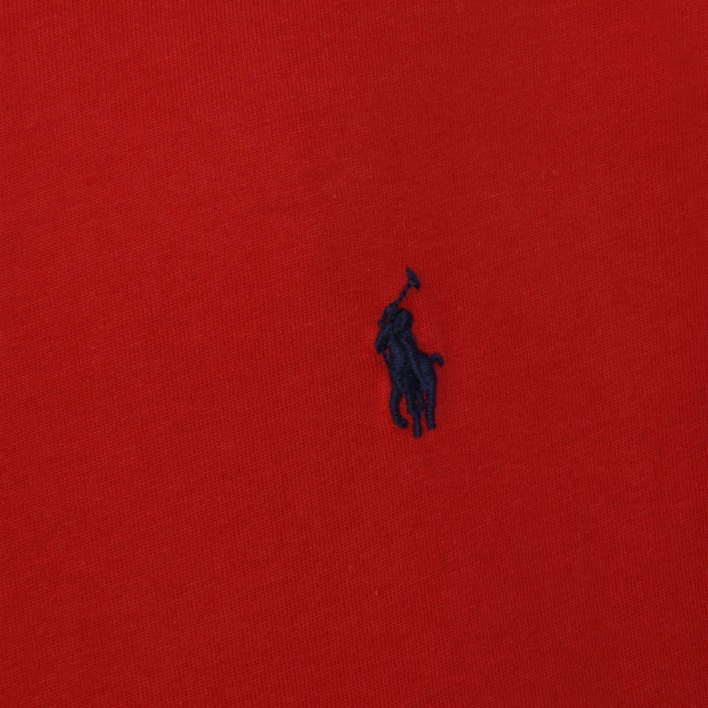 Red - Side - Ralph Lauren Childrens-Kids Polo Embroidered Logo T-Shirt