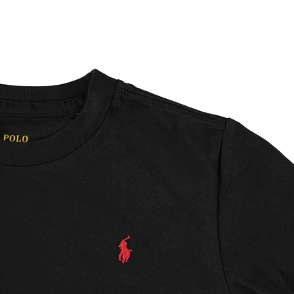 Black - Lifestyle - Ralph Lauren Childrens-Kids Polo Embroidered Logo T-Shirt