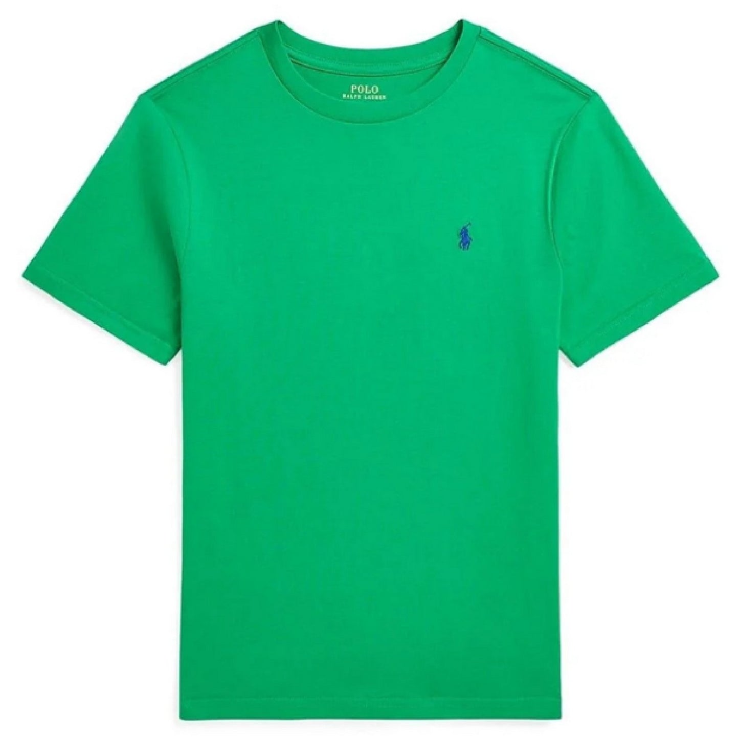 Green - Front - Ralph Lauren Childrens-Kids Polo Embroidered Logo T-Shirt