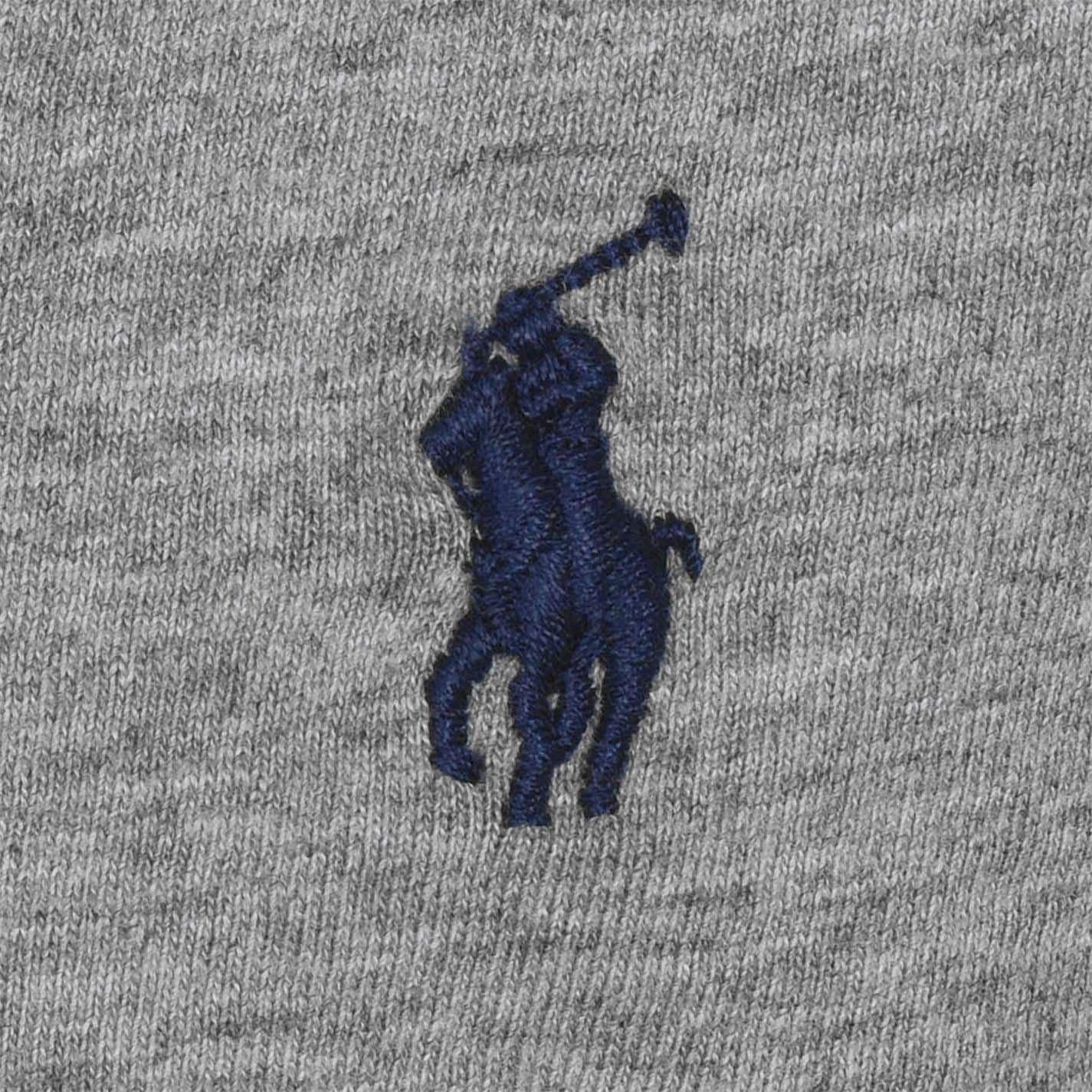 Heather Grey - Side - Ralph Lauren Childrens-Kids Polo Embroidered Logo T-Shirt