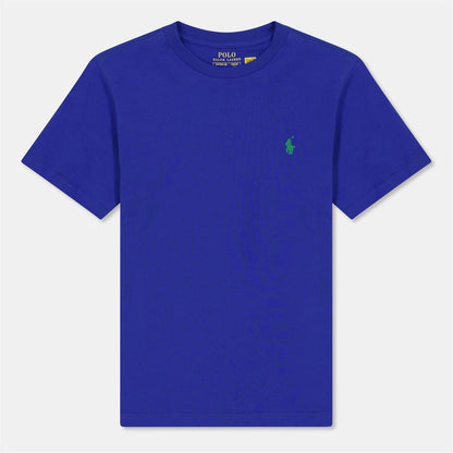 Sapphire - Back - Ralph Lauren Childrens-Kids Polo Embroidered Logo T-Shirt