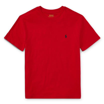 Red - Front - Ralph Lauren Childrens-Kids Polo Embroidered Logo T-Shirt