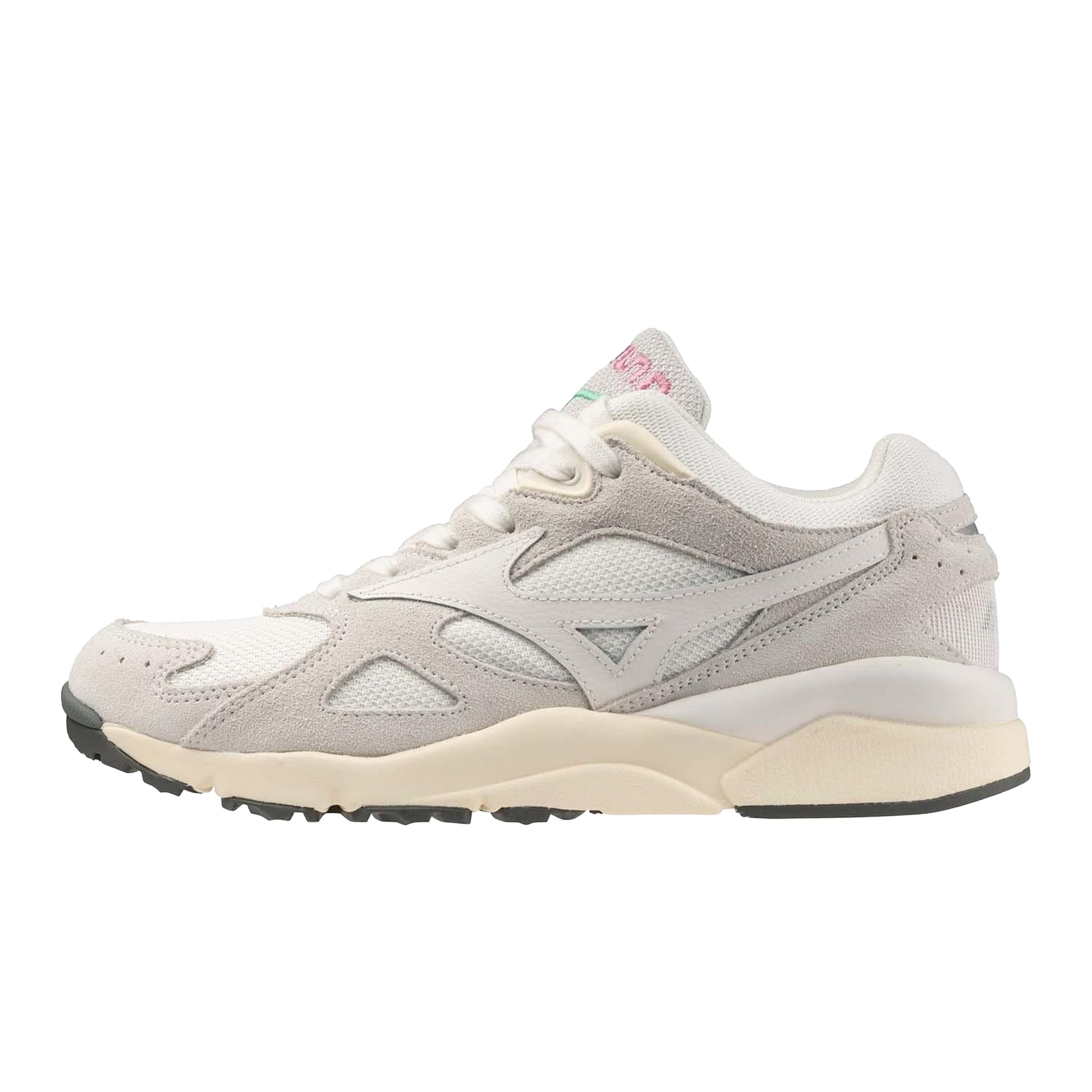 Beige - Back - Mizuno Mens Sky Medal Sportstyle Suede Trainers