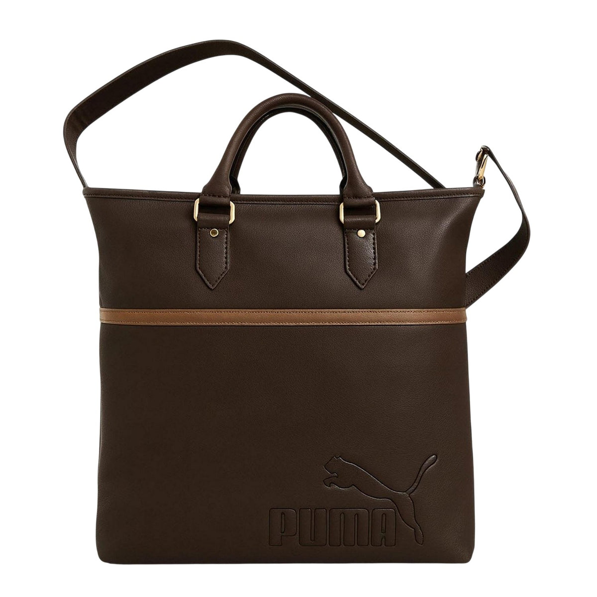 Brown - Front - Puma Womens-Ladies Edition Shopper Bag