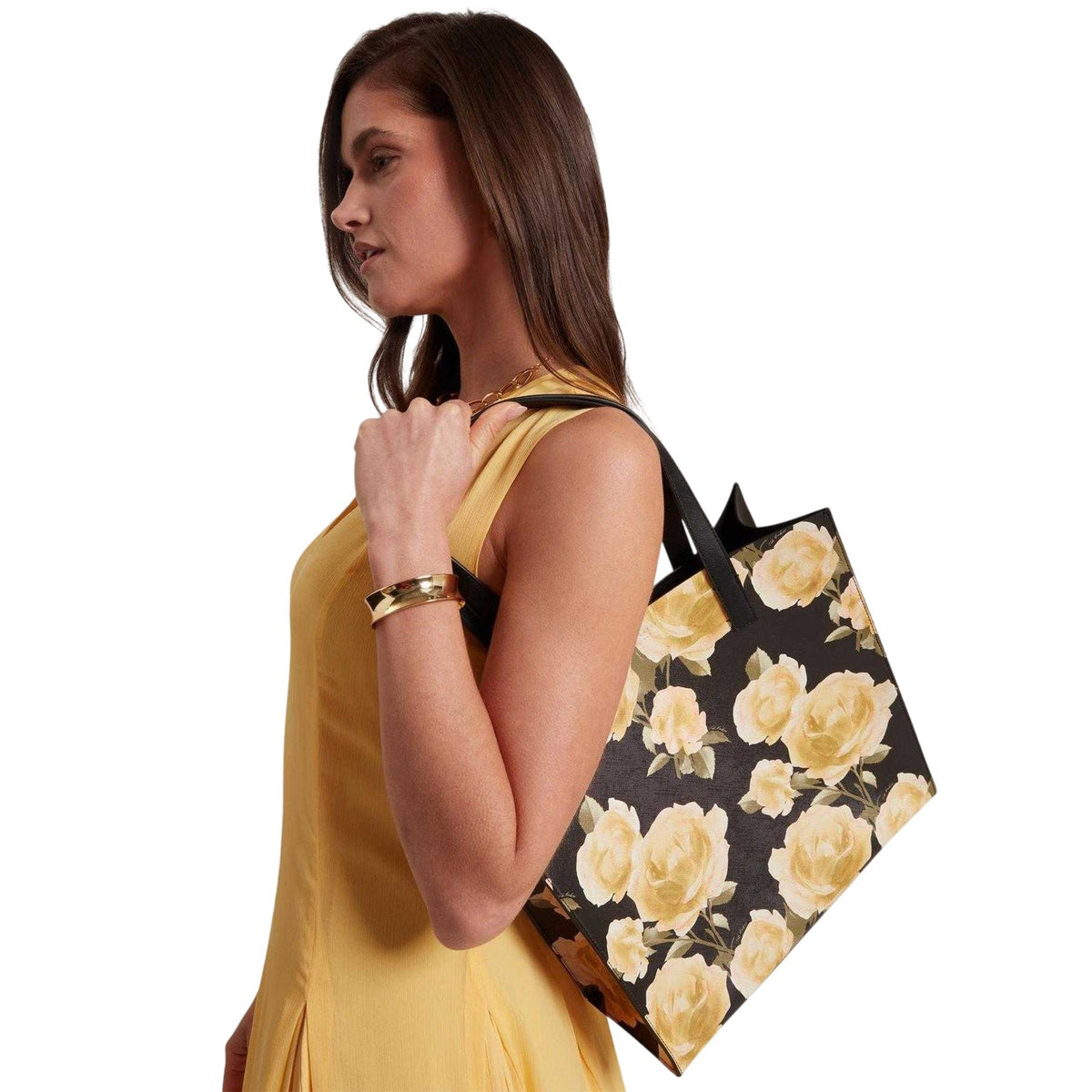 Black Print - Lifestyle - Ted Baker Womens-Ladies Floral Tote Bag
