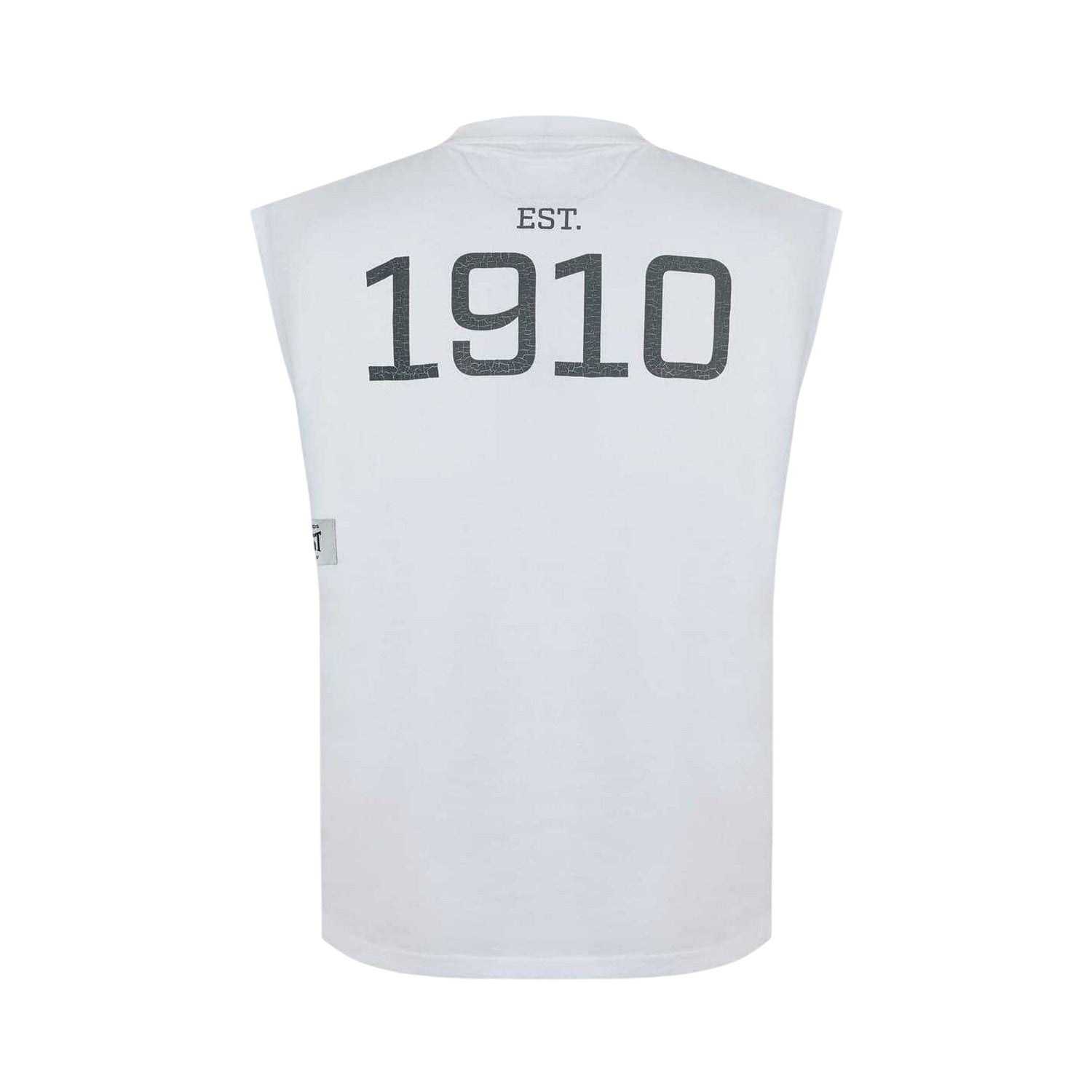 White - Back - Everlast Mens NYC Graphic Print Crew Neck Sleeveless Tank Top