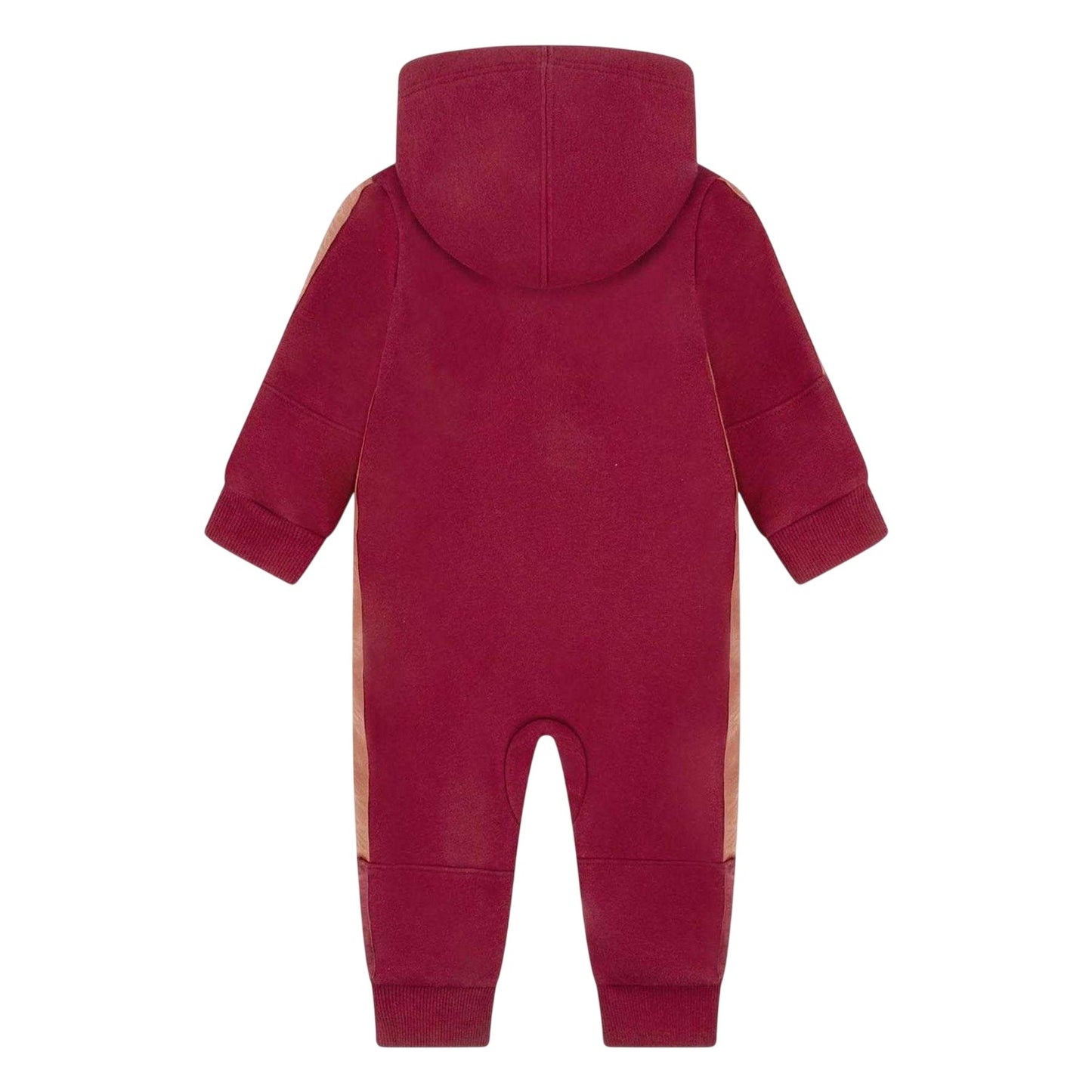 Red - Back - Nike Baby Polycotton Hooded Overalls