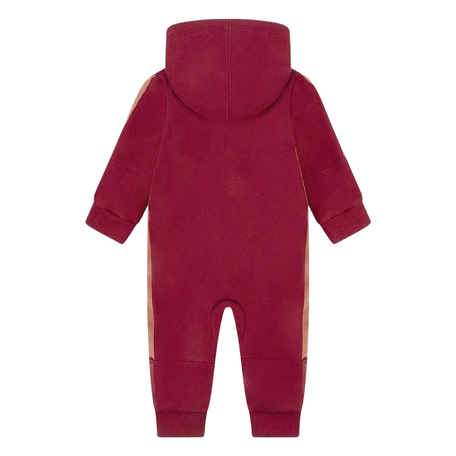 Red - Back - Nike Baby Polycotton Hooded Overalls