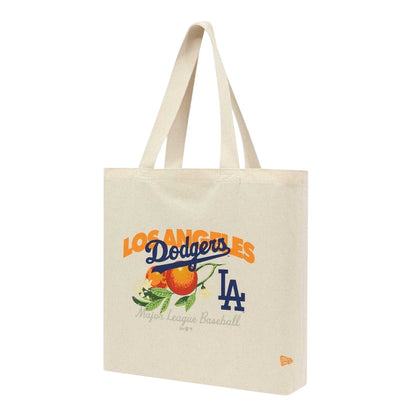Natural - Side - New Era Los Angeles Dodgers Tote Bag