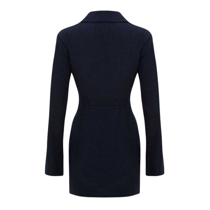 Navy - Back - I Saw It First Womens-Ladies Blazer Dress