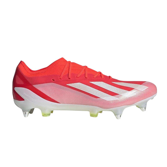 Red - Front - Adidas Unisex Adult X Crazyfast Elite Soft Ground Football Boots