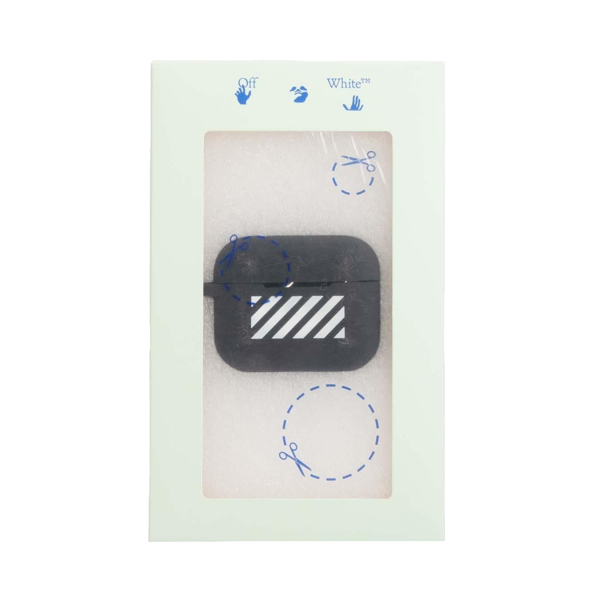Black - Lifestyle - Off White Diagonal Silicone AirPod Pro Case