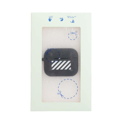 Black - Lifestyle - Off White Diagonal Silicone AirPod Pro Case