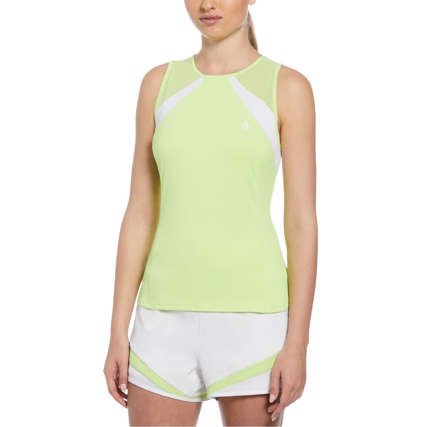 Sharp Green - Side - Original Penguin Womens-Ladies Colour Block Tank Top