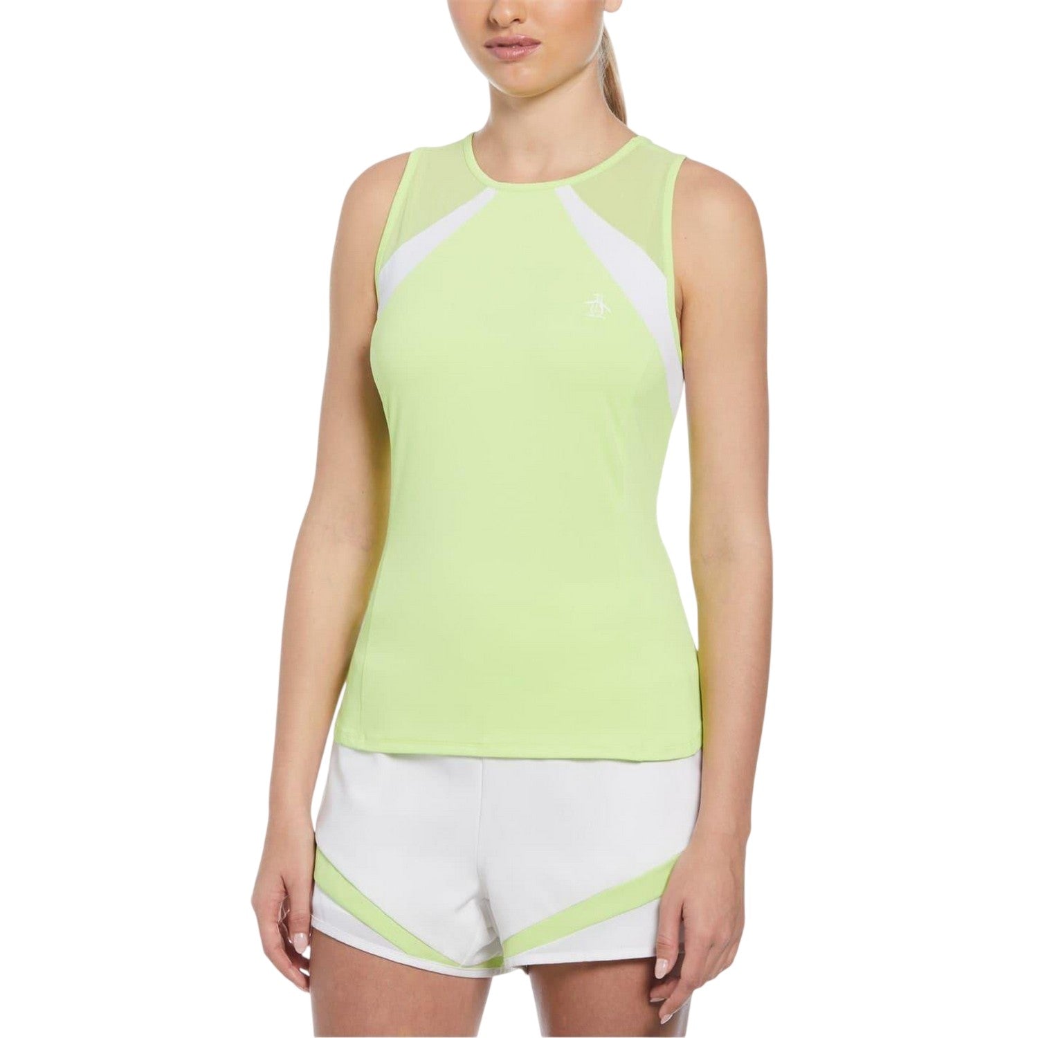Sharp Green - Side - Original Penguin Womens-Ladies Colour Block Tank Top