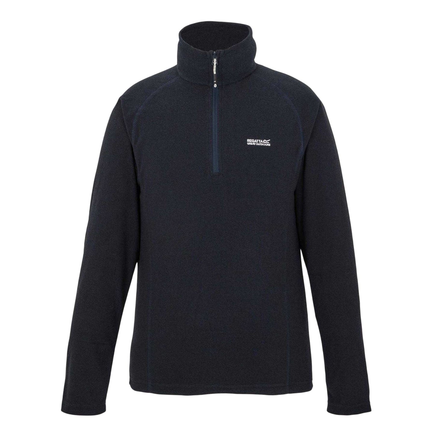 Navy - Front - Regatta Mens Quarter Zip Fleece Top
