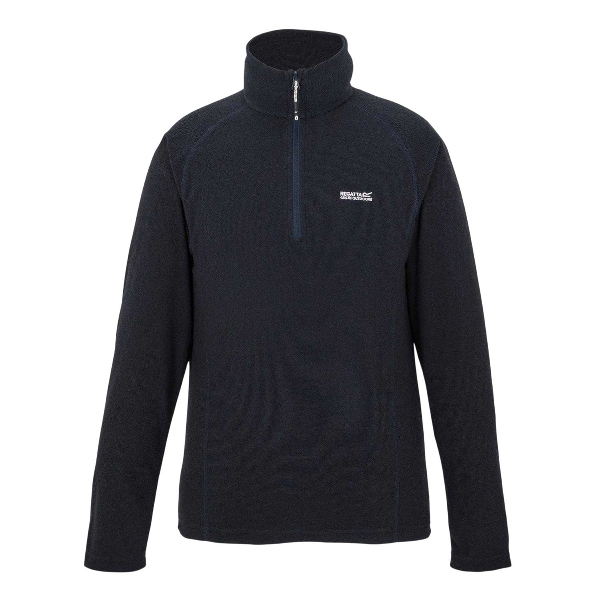 Navy - Front - Regatta Mens Quarter Zip Fleece Top