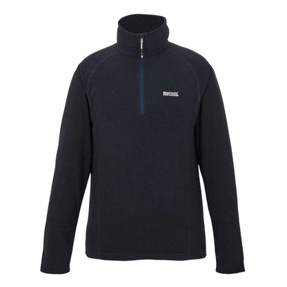 Navy - Front - Regatta Mens Quarter Zip Fleece Top