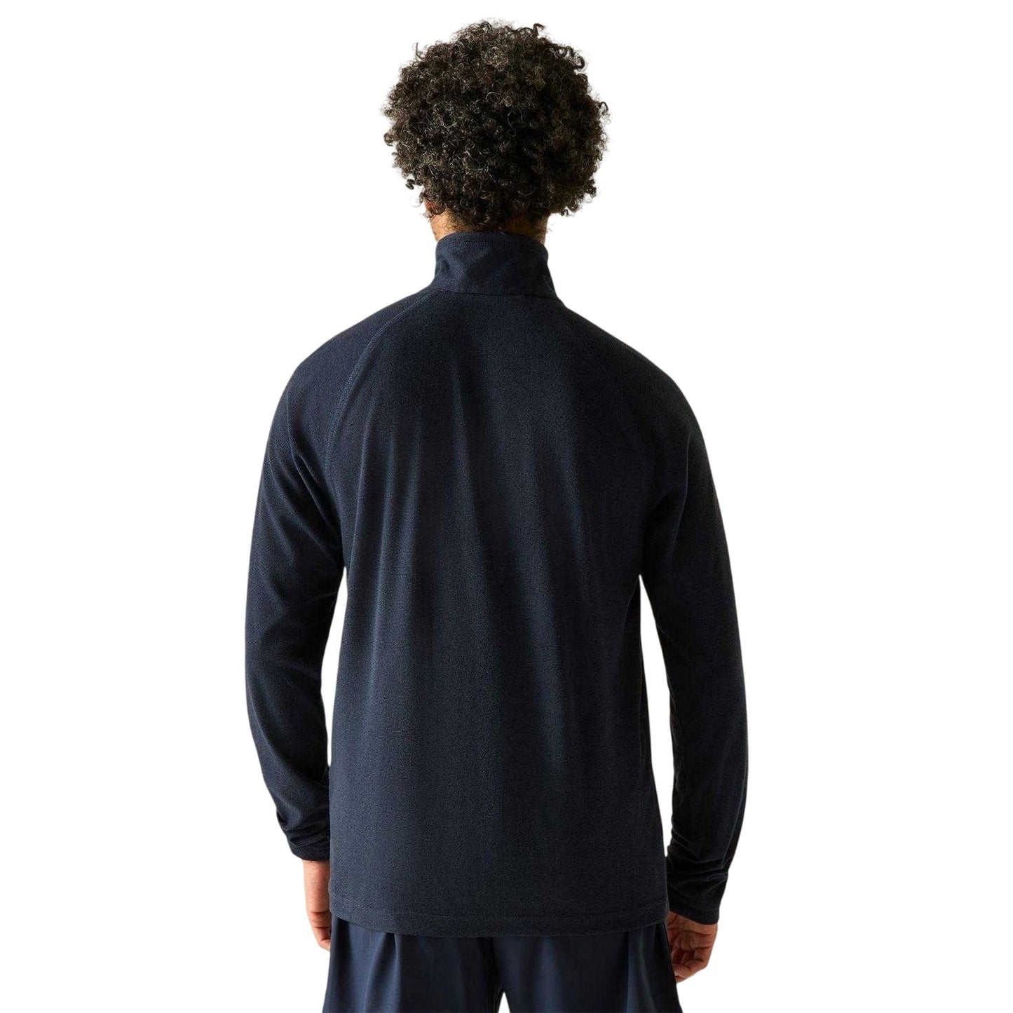 Navy - Back - Regatta Mens Quarter Zip Fleece Top