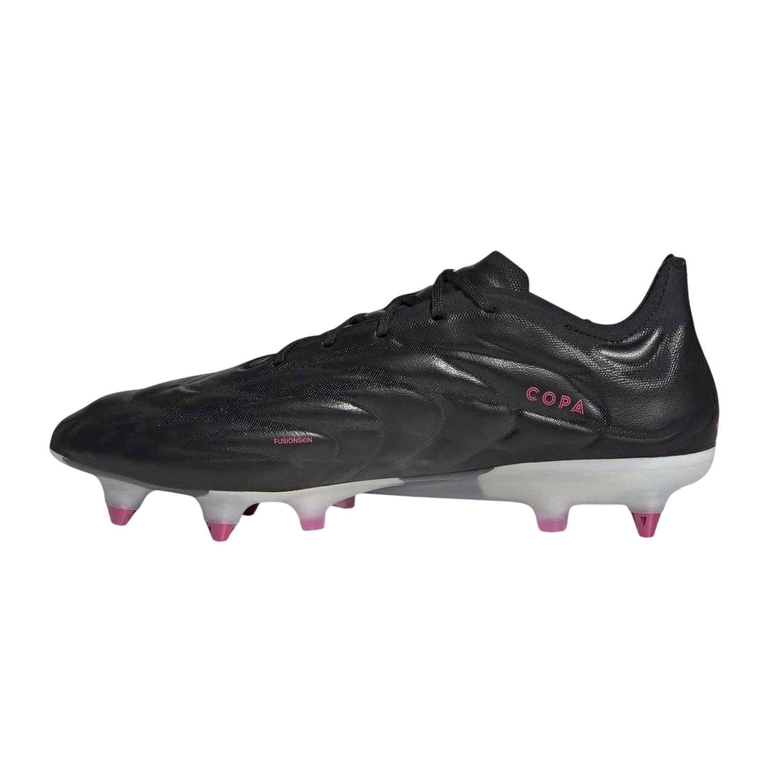 Black - Side - Adidas Unisex Adult Copa Pure.1 Leather Soft Ground Football Boots