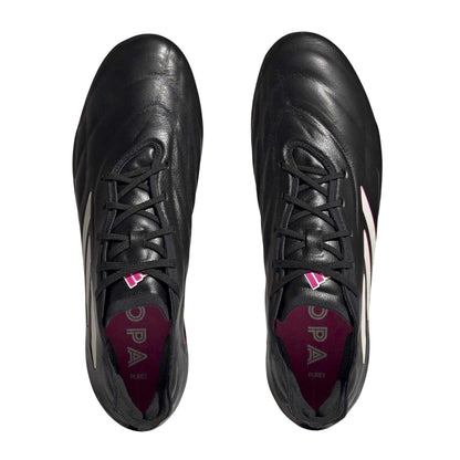 Black - Lifestyle - Adidas Unisex Adult Copa Pure.1 Leather Soft Ground Football Boots