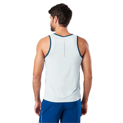 Sky Blue - Back - Nathan Mens Athletic Tank Top