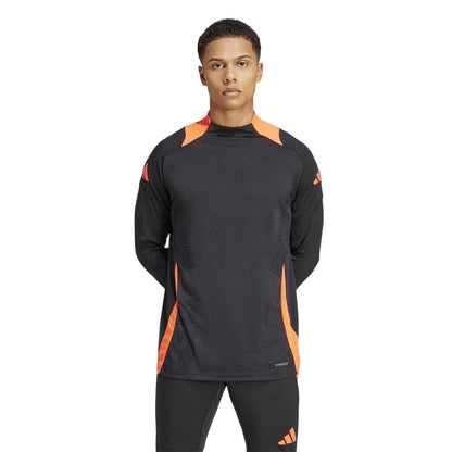 Black-Solar Red - Side - Adidas Mens Tiro 24 Pro Long-Sleeved Training Track Top