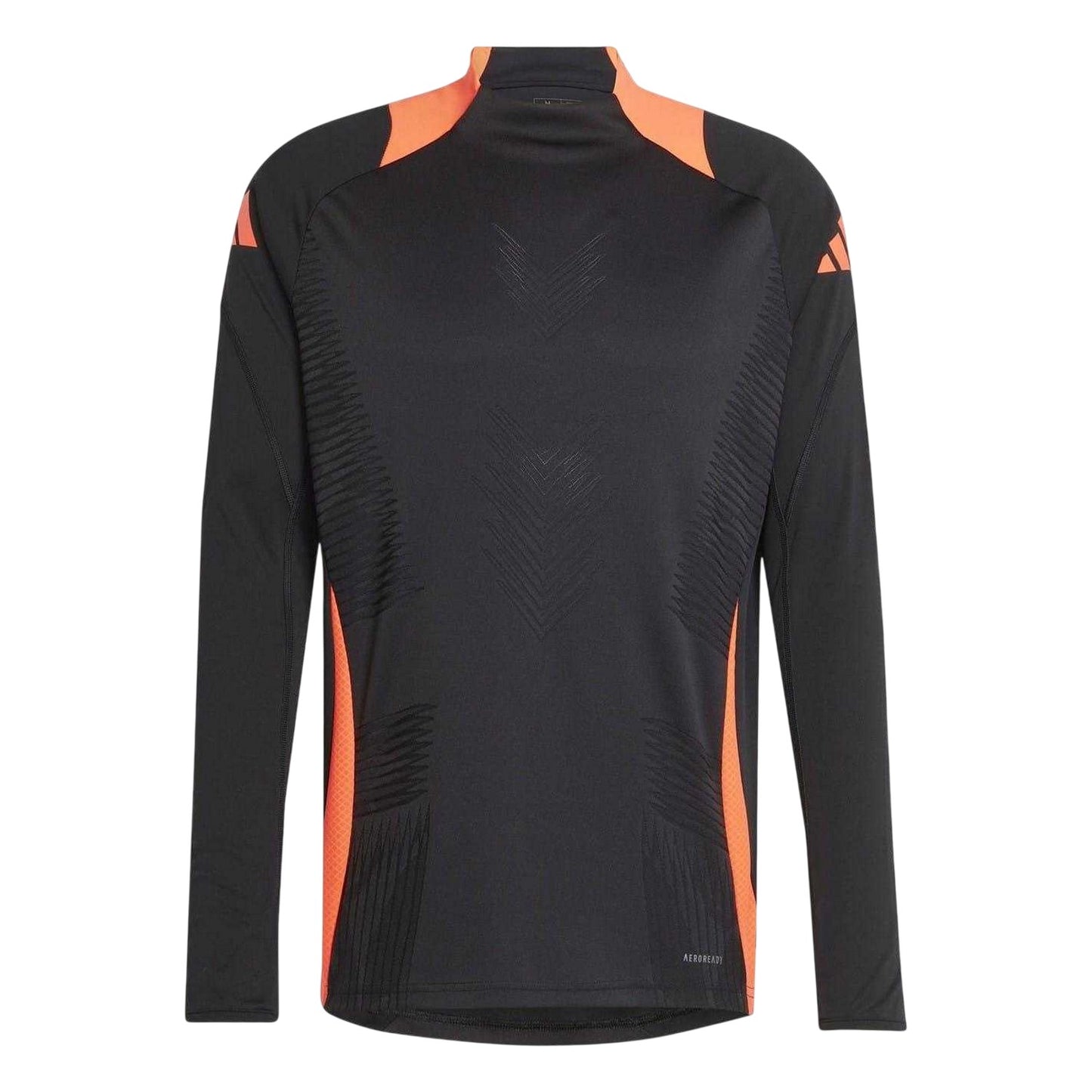 Black-Solar Red - Front - Adidas Mens Tiro 24 Pro Long-Sleeved Training Track Top
