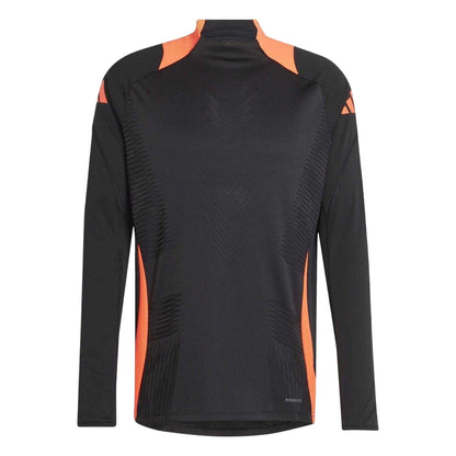 Black-Solar Red - Front - Adidas Mens Tiro 24 Pro Long-Sleeved Training Track Top