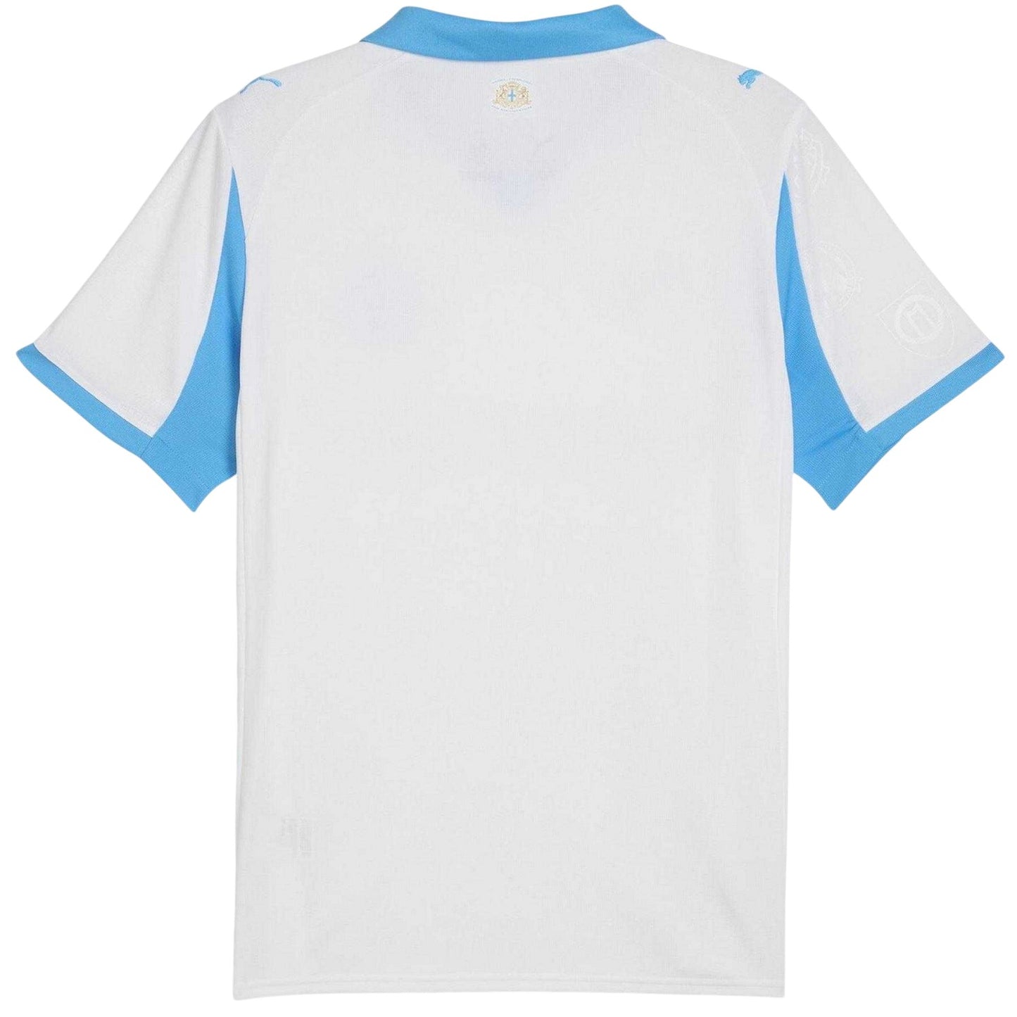 White-Blue - Back - Puma Unisex Adult 25-26 Olympique De Marseille FC Home Jersey