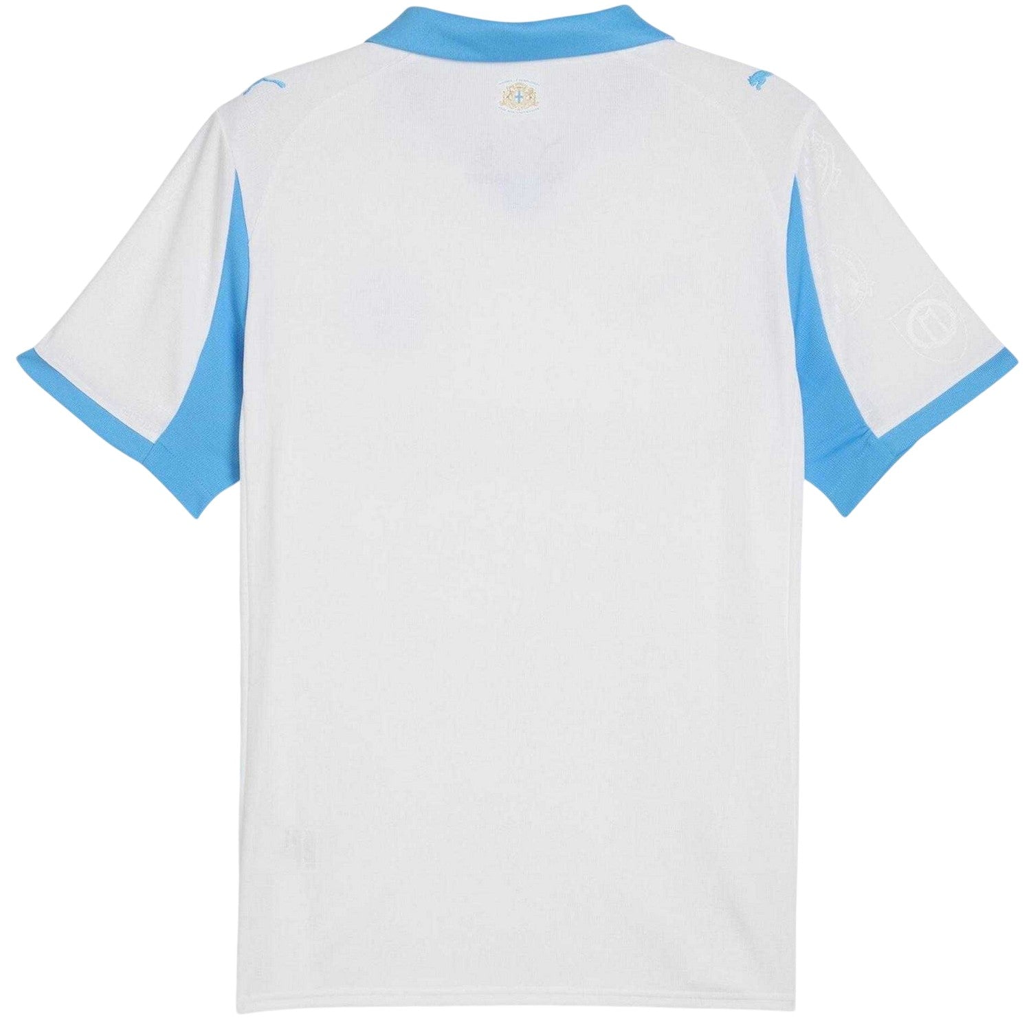 White-Blue - Back - Puma Unisex Adult 25-26 Olympique De Marseille FC Home Jersey