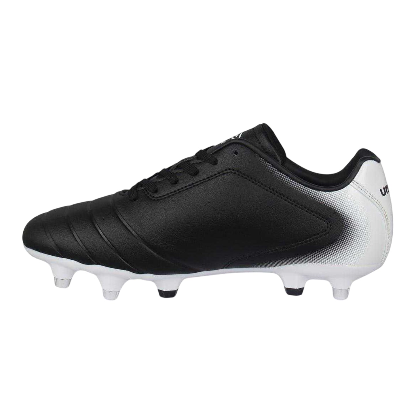 Black-White - Side - Umbro Childrens-Kids Calcio Soft Ground Football Boots