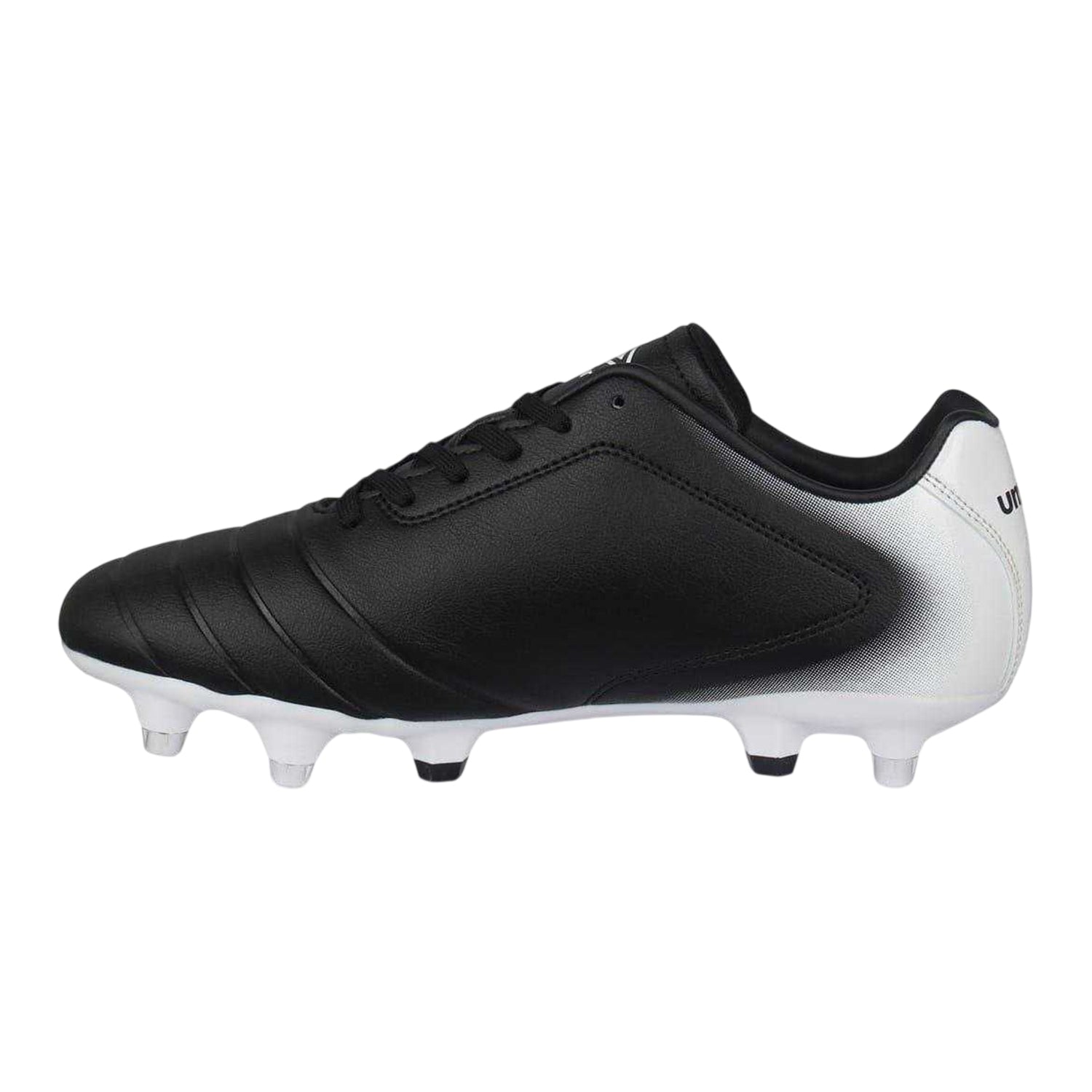 Black-White - Side - Umbro Childrens-Kids Calcio Soft Ground Football Boots