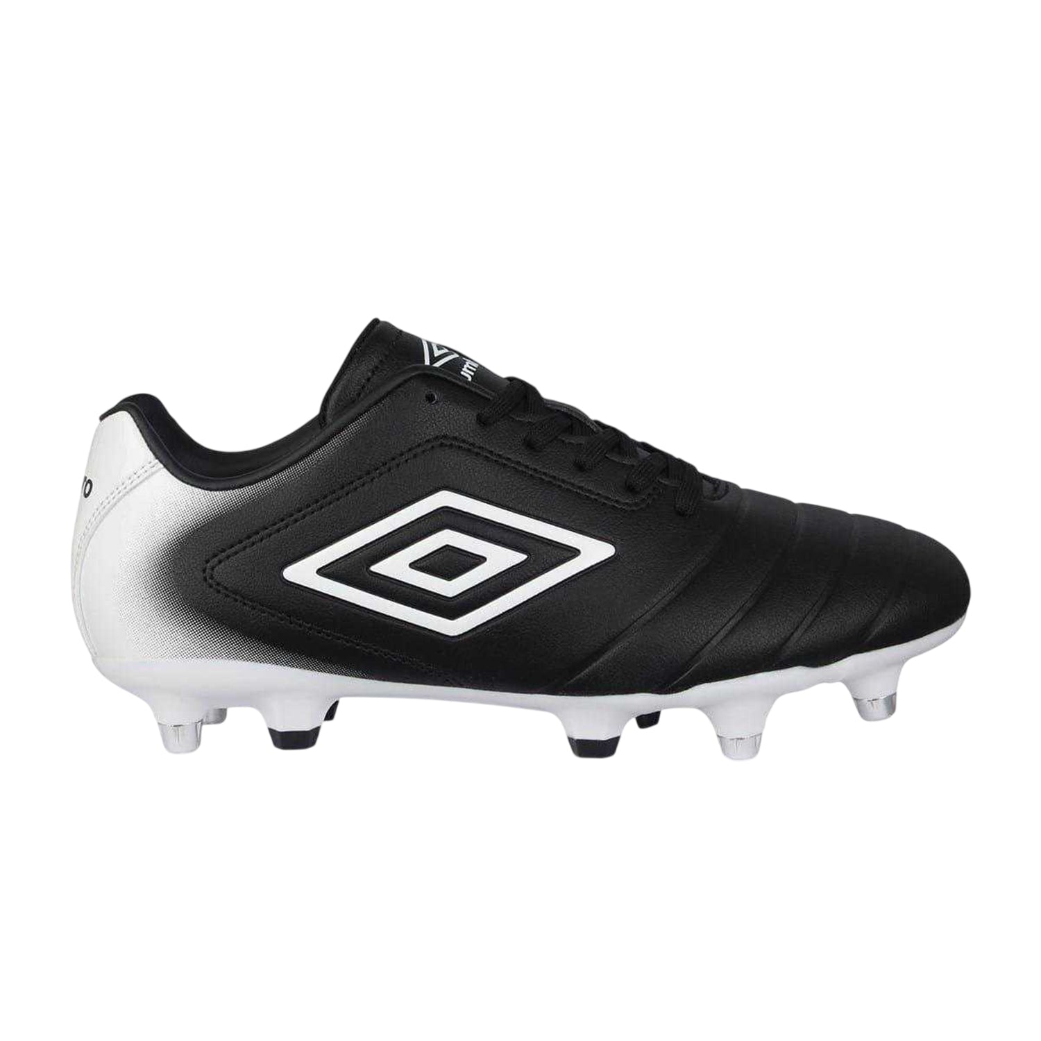 Black-White - Front - Umbro Childrens-Kids Calcio Soft Ground Football Boots