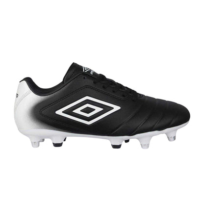 Black-White - Front - Umbro Childrens-Kids Calcio Soft Ground Football Boots