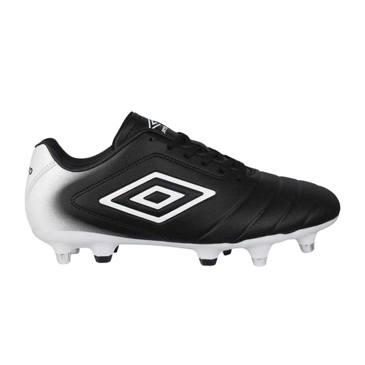 Black-White - Front - Umbro Childrens-Kids Calcio Soft Ground Football Boots