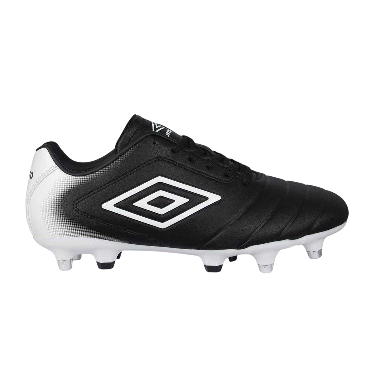 Black-White - Front - Umbro Childrens-Kids Calcio Soft Ground Football Boots
