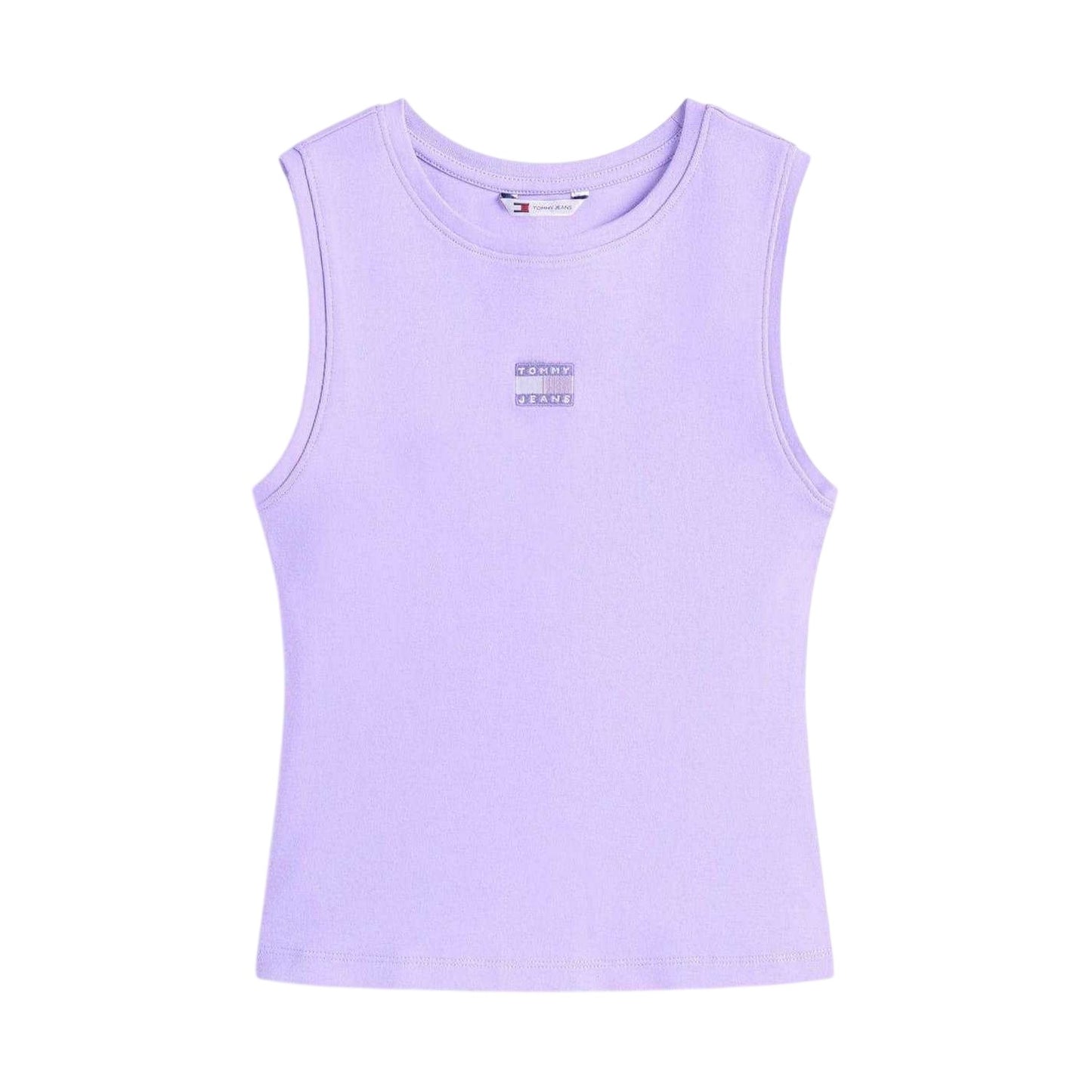 Amethyst Purple - Front - Tommy Jeans Womens-Ladies Slim Tank Top