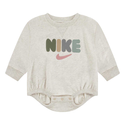 Ivory - Front - Nike Baby Primary Play Long-Sleeved Romper