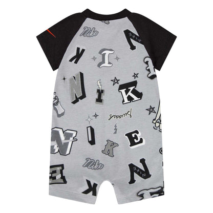 Smoke Grey - Back - Nike Baby Boys Next Gen Romper