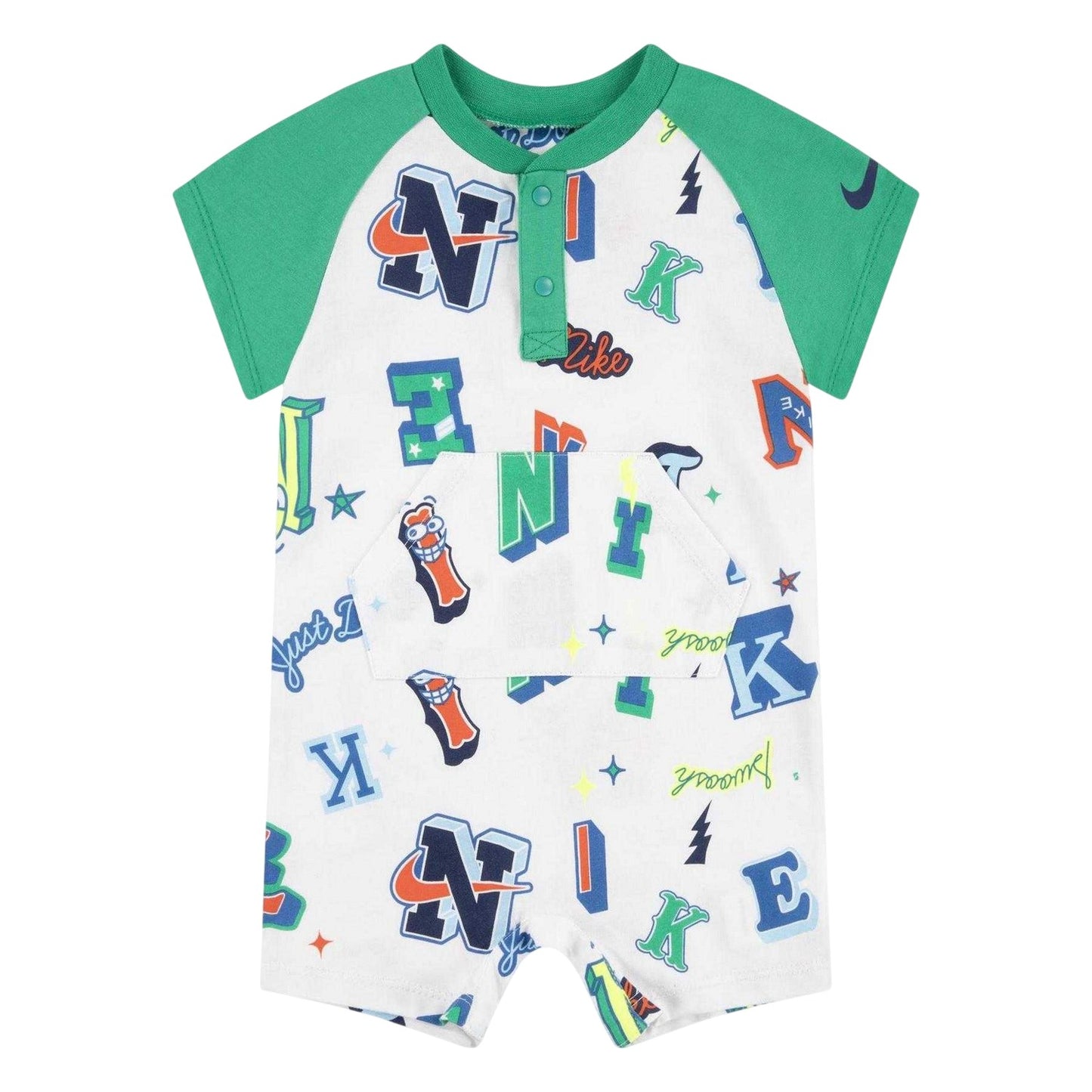 White - Front - Nike Baby Boys Next Gen Romper