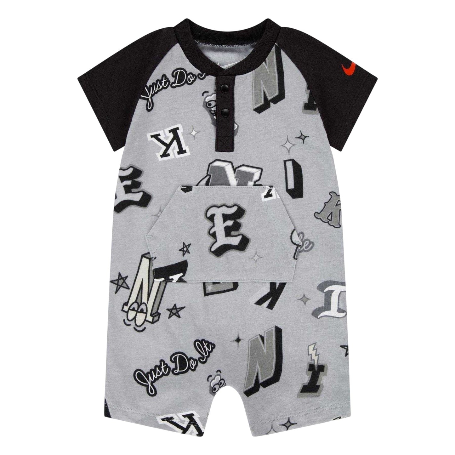 Smoke Grey - Front - Nike Baby Boys Next Gen Romper