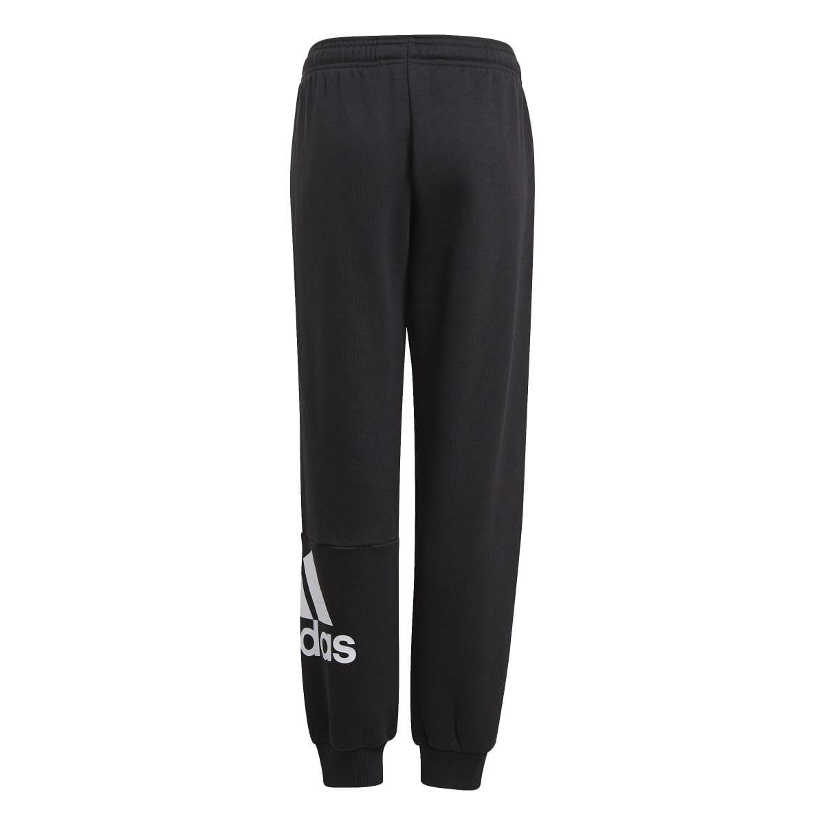 Black-White - Back - Adidas Boys Essentials French Terry Jogging Bottoms