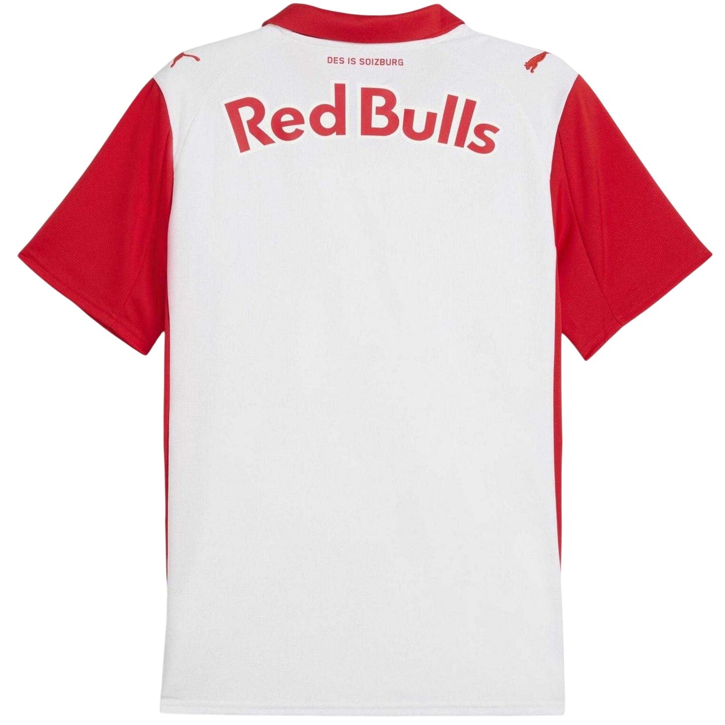 White-Red - Back - Puma Mens Salzburg 25-26 Red Bull Home Jersey