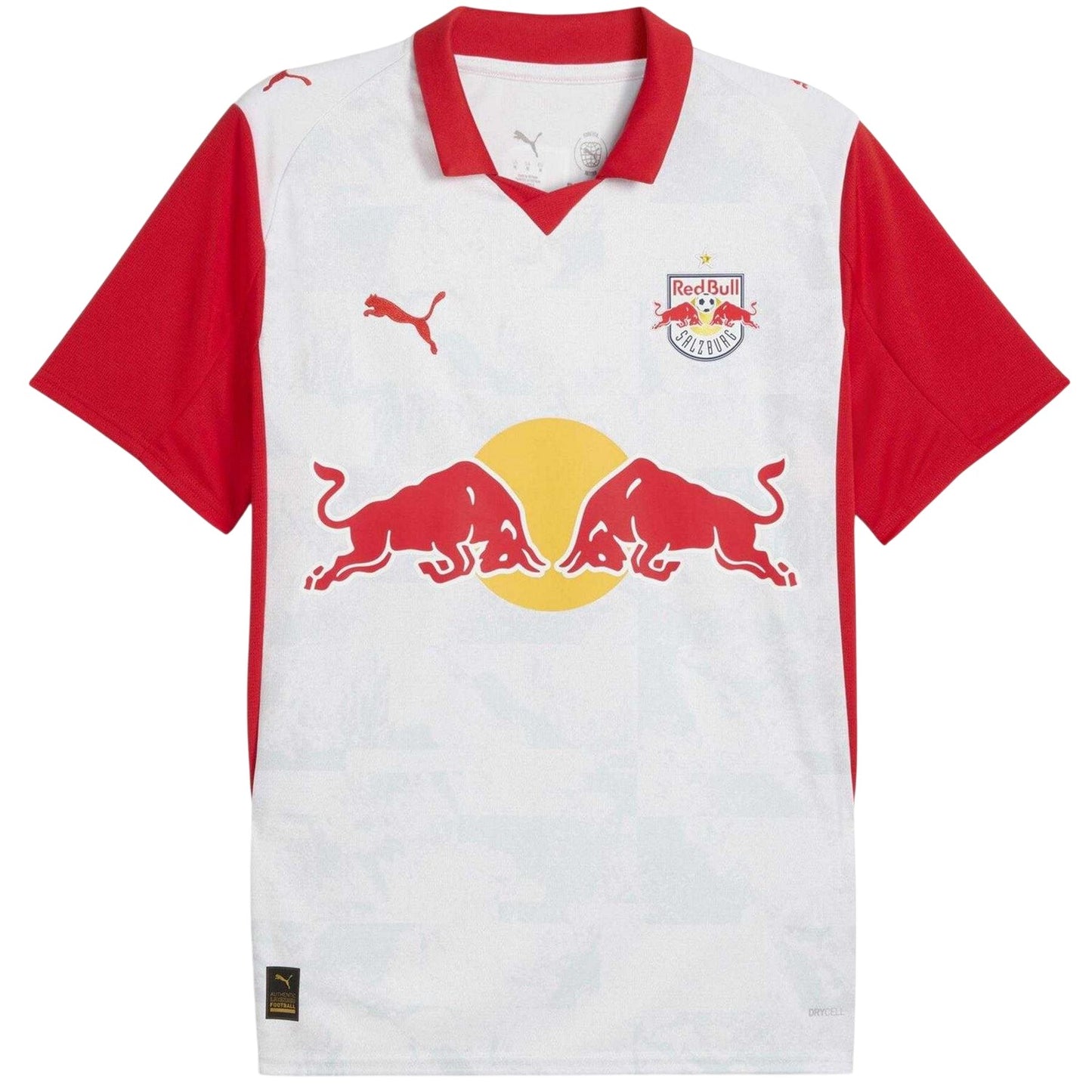 White-Red - Front - Puma Mens Salzburg 25-26 Red Bull Home Jersey