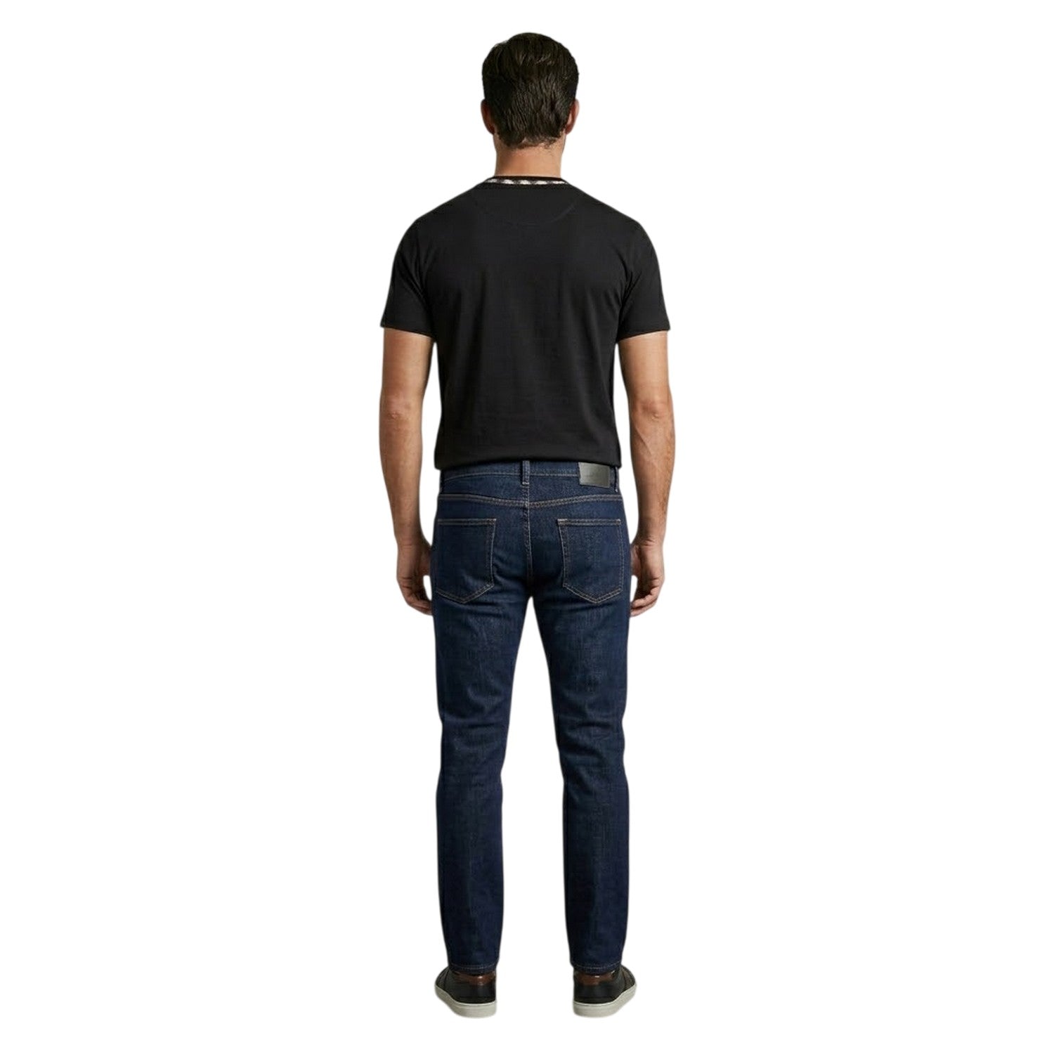 Black - Lifestyle - Aquascutum Mens Crew Neck Regular T-Shirt