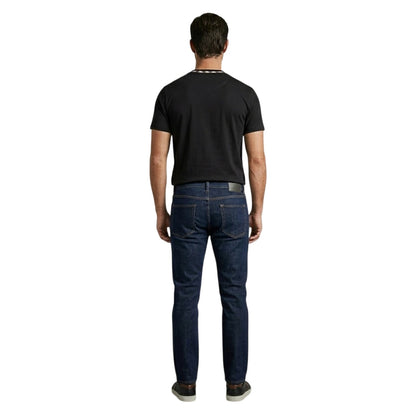 Black - Lifestyle - Aquascutum Mens Crew Neck Regular T-Shirt