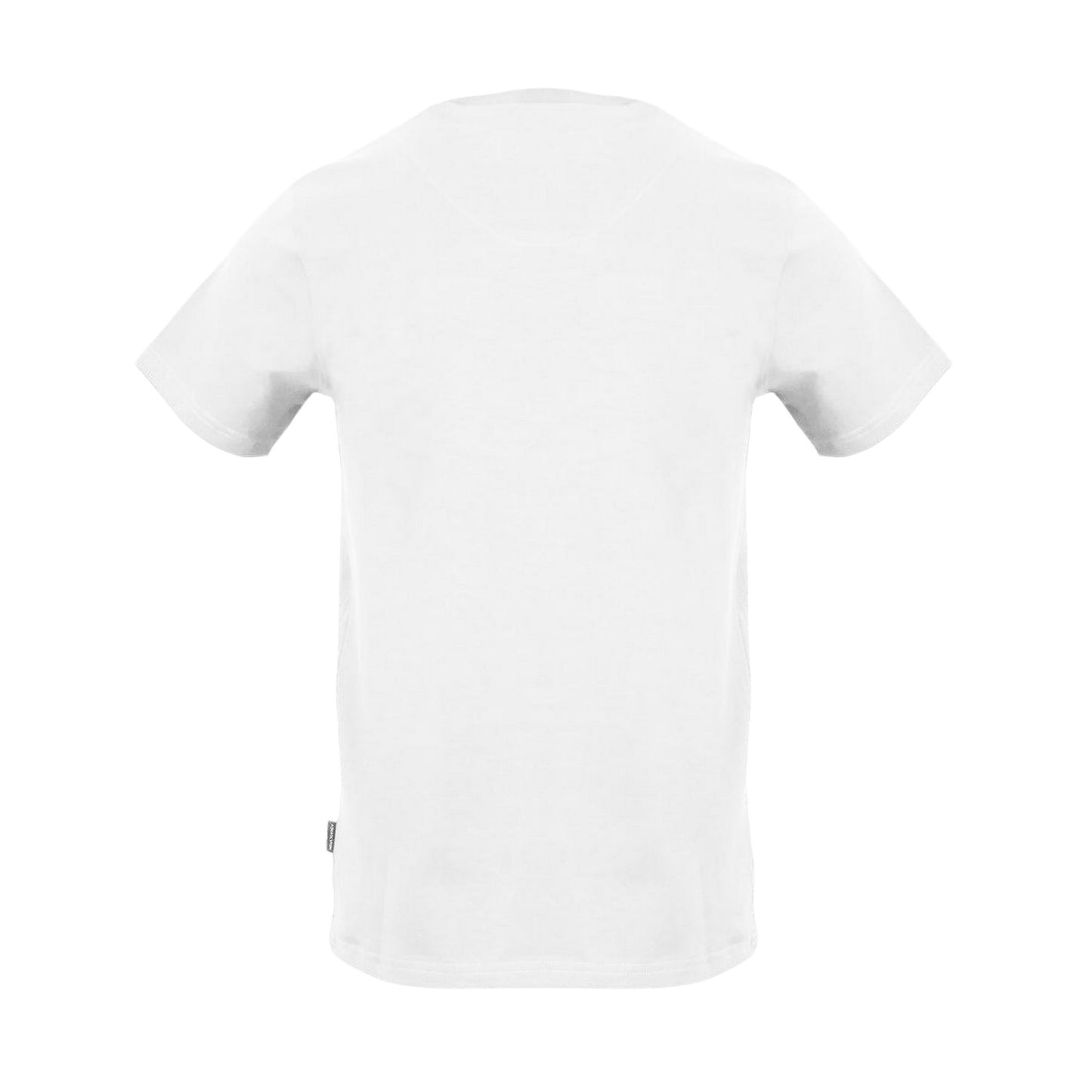 White - Back - Aquascutum Mens Crew Neck Regular T-Shirt