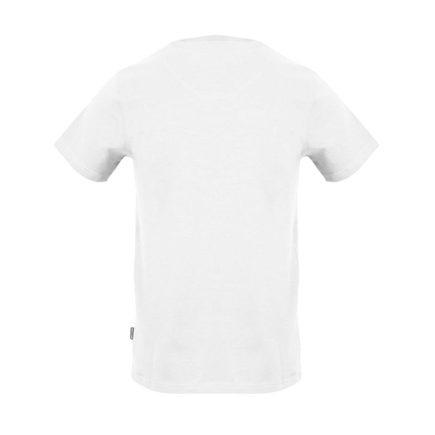 White - Back - Aquascutum Mens Crew Neck Regular T-Shirt